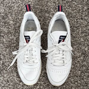 Reebok Men's White and Navy Sneakers